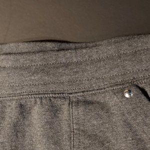 French Terry Drawstring Straight-Leg Pants